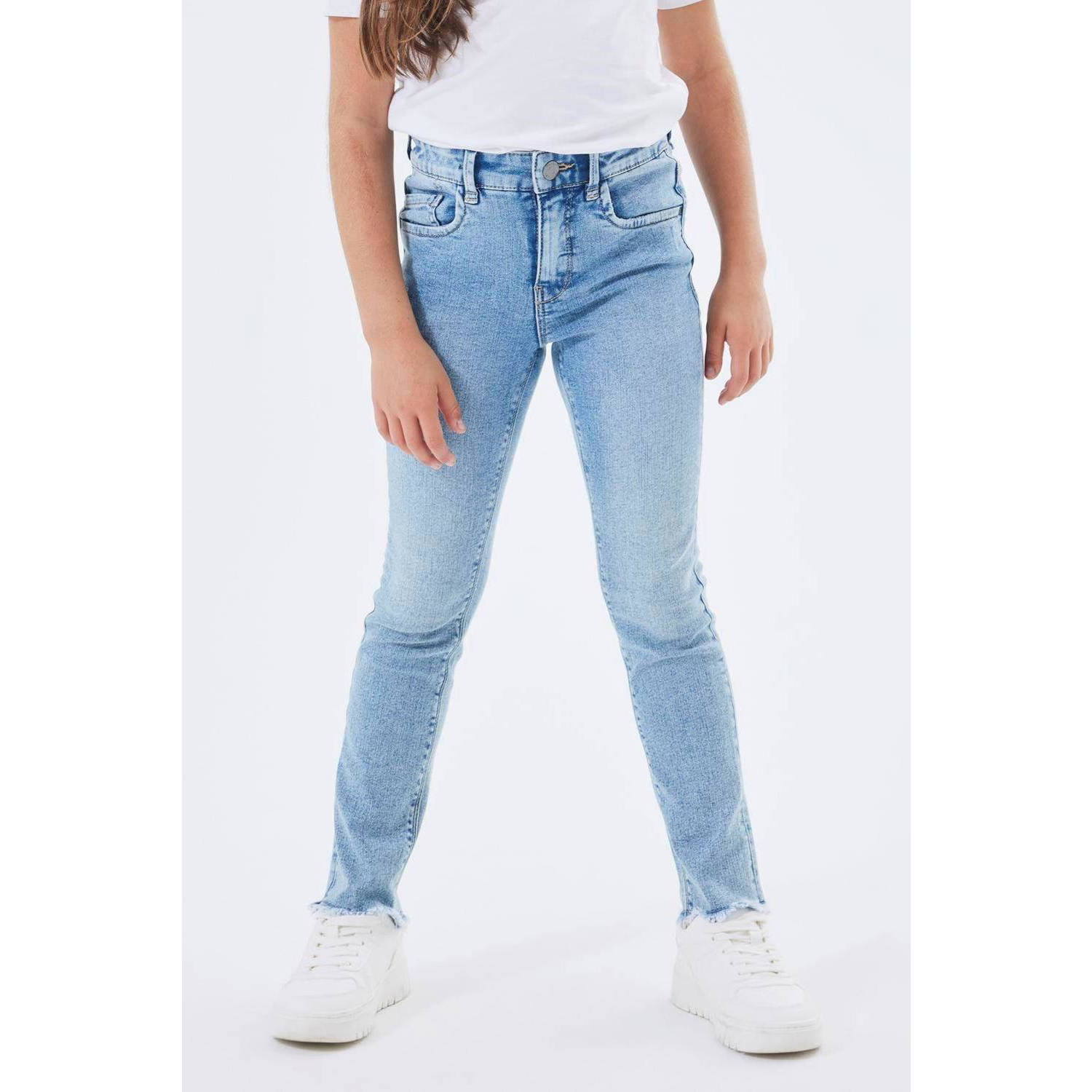 NAME IT KIDS skinny jeans NKFPOLLY light blue denim