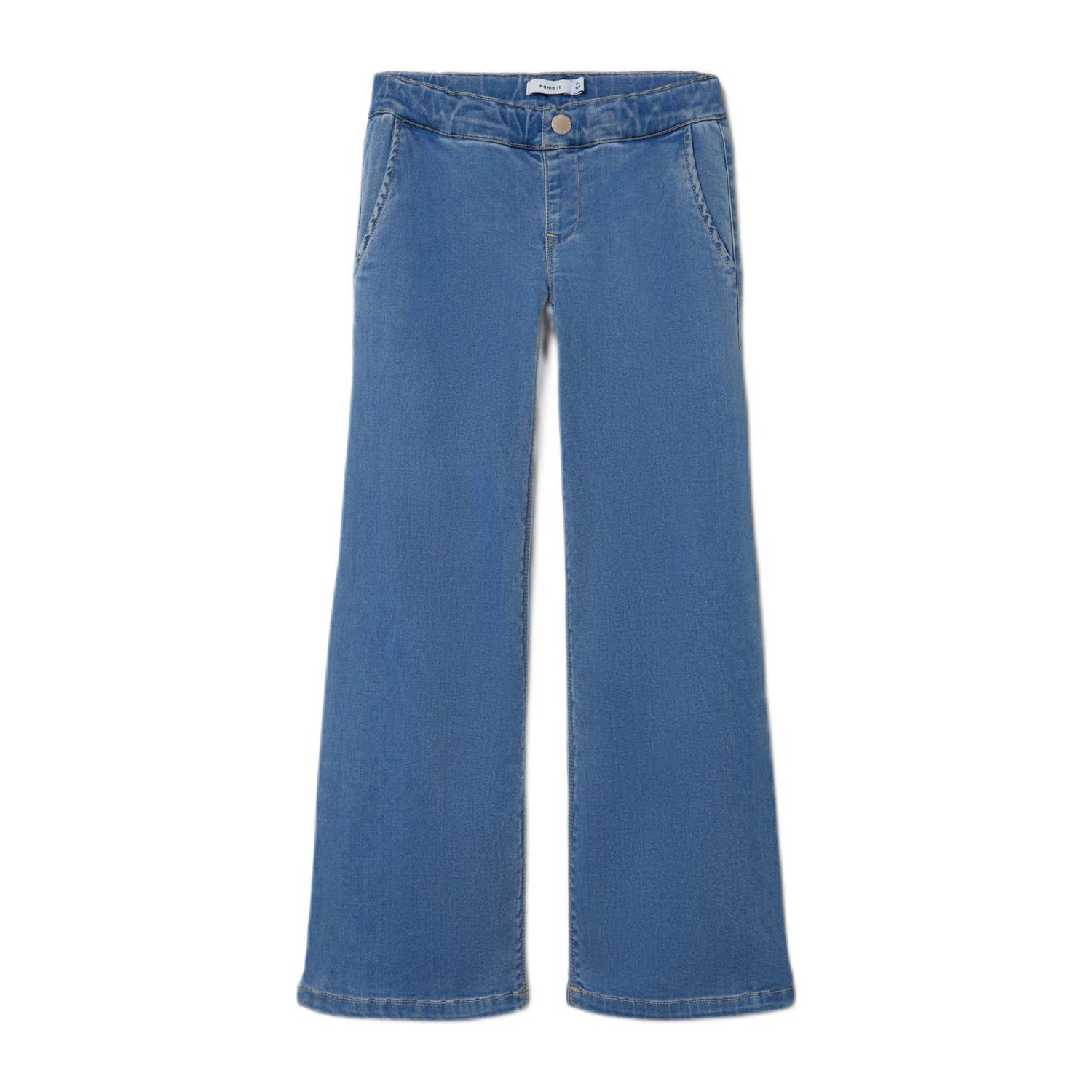 Name it KIDS flared jeans NKFSALLI light blue denim Blauw Meisjes Lyocell 104