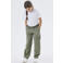 NAME IT KIDS loose fit cargobroek NKFBELLA zachtgroen