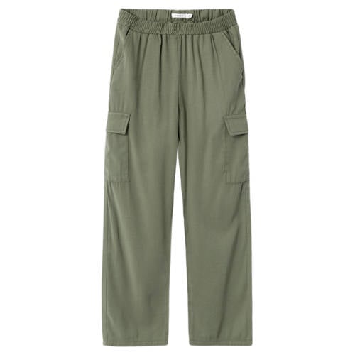 NAME IT KIDS loose fit cargobroek NKFBELLA zachtgroen afbeelding
