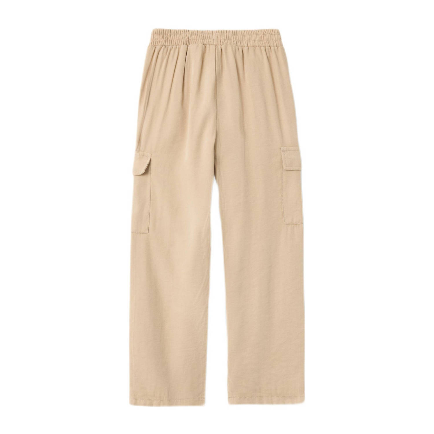 NAME IT KIDS loose fit cargobroek NKFBELLA beige