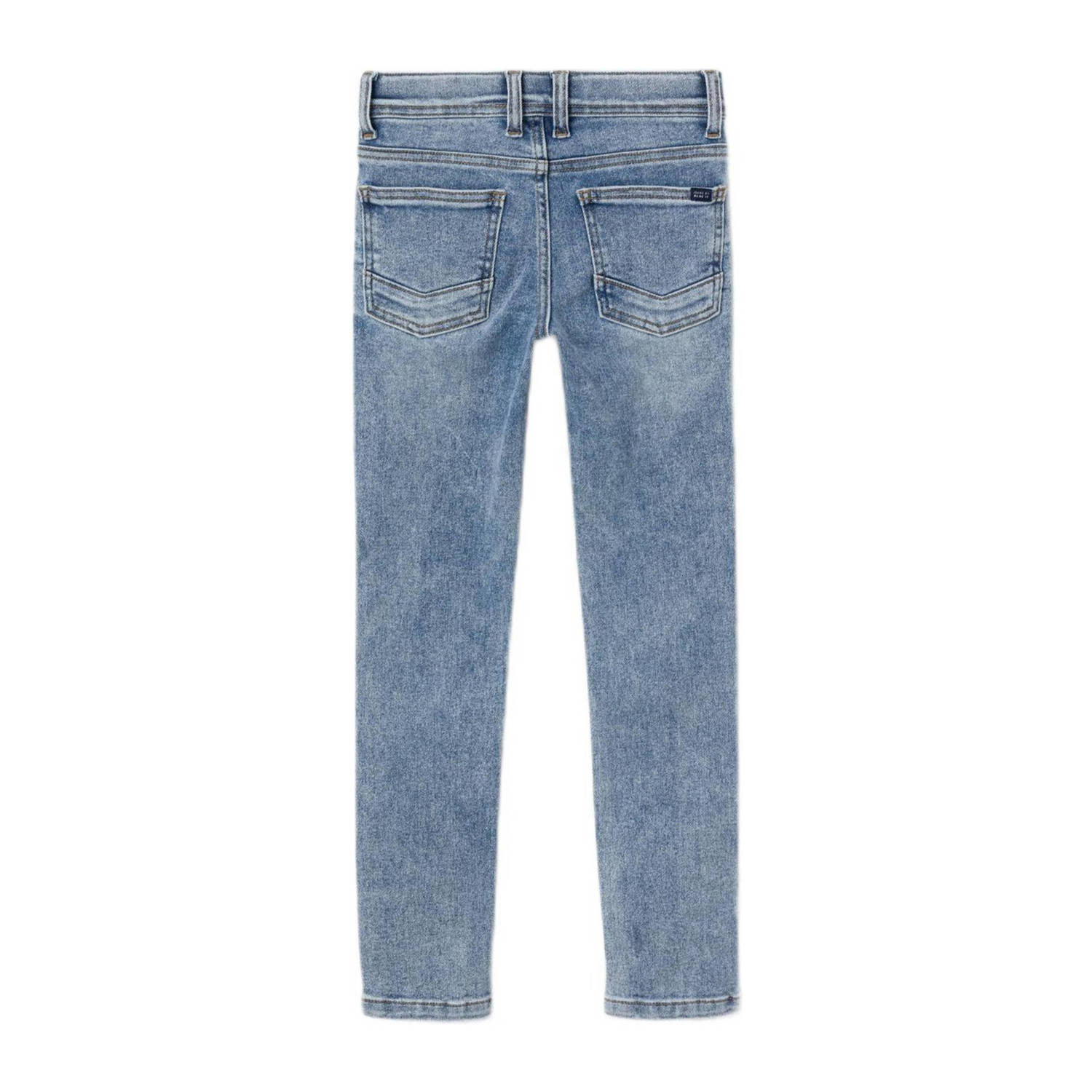 NAME IT KIDS slim fit jeans NKMTHEO light blue denim