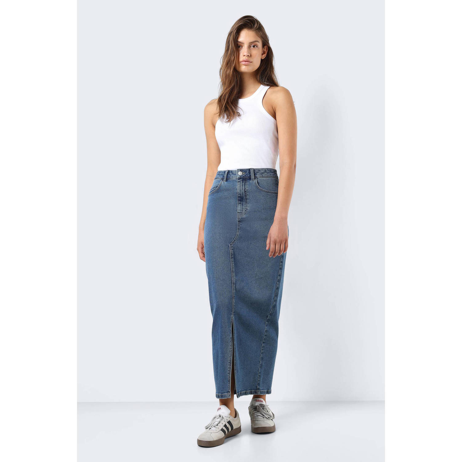 NOISY MAY spijkerrok NMKATH medium blue denim