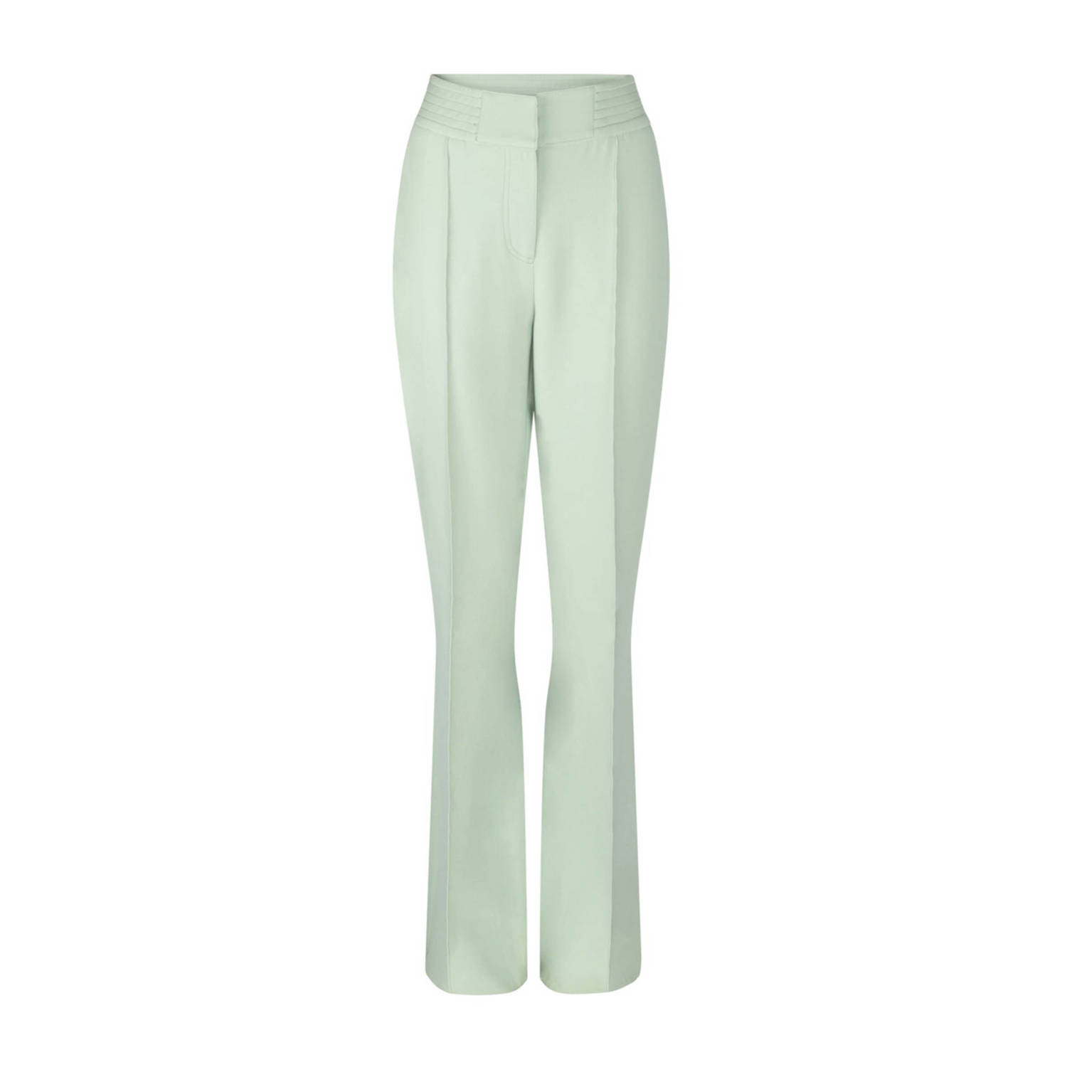 Aaiko high waist flared pantalon HANNA mintgroen