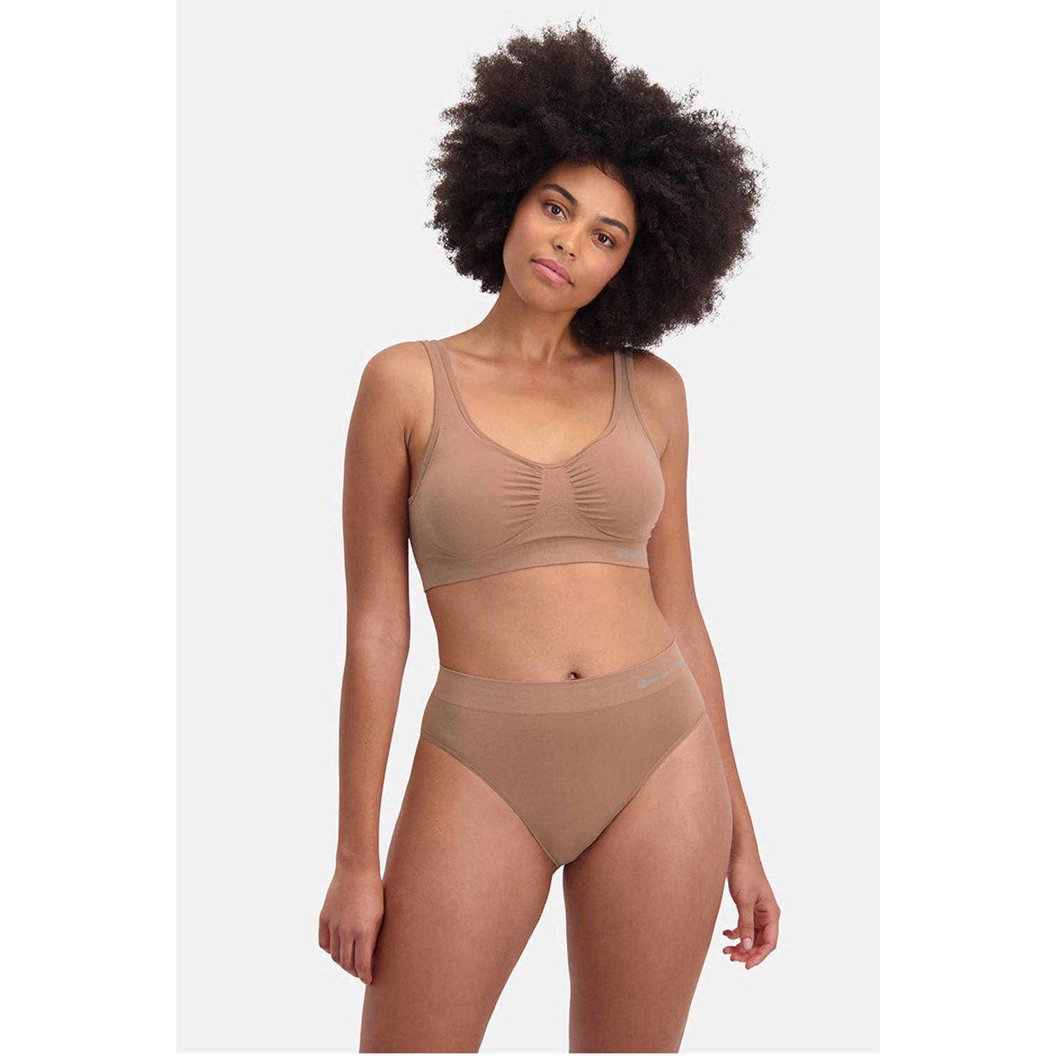 Bamboo Basics naadloze slip Belle met bamboe (set van 3) beige