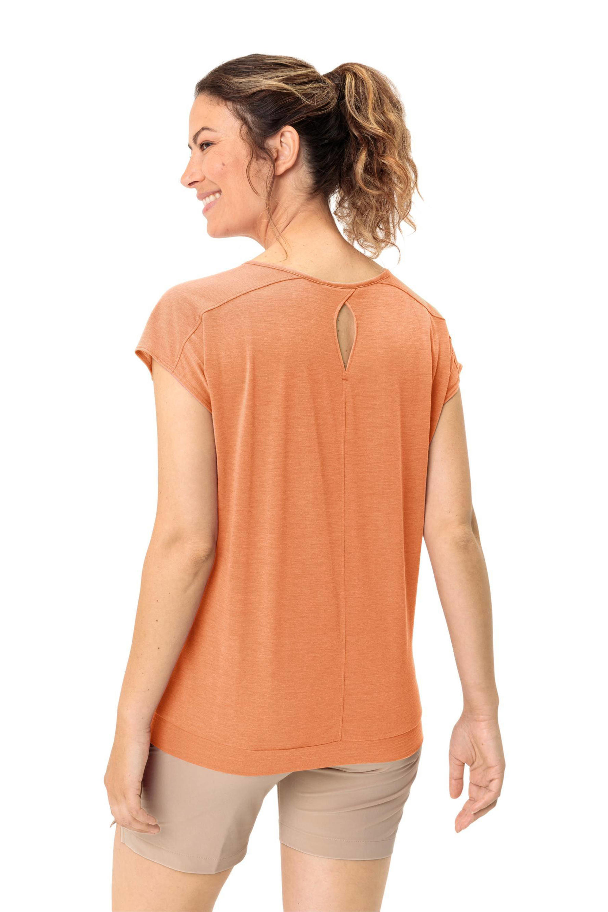 Oranje Skomer Print II buitenshirt van VAUDE