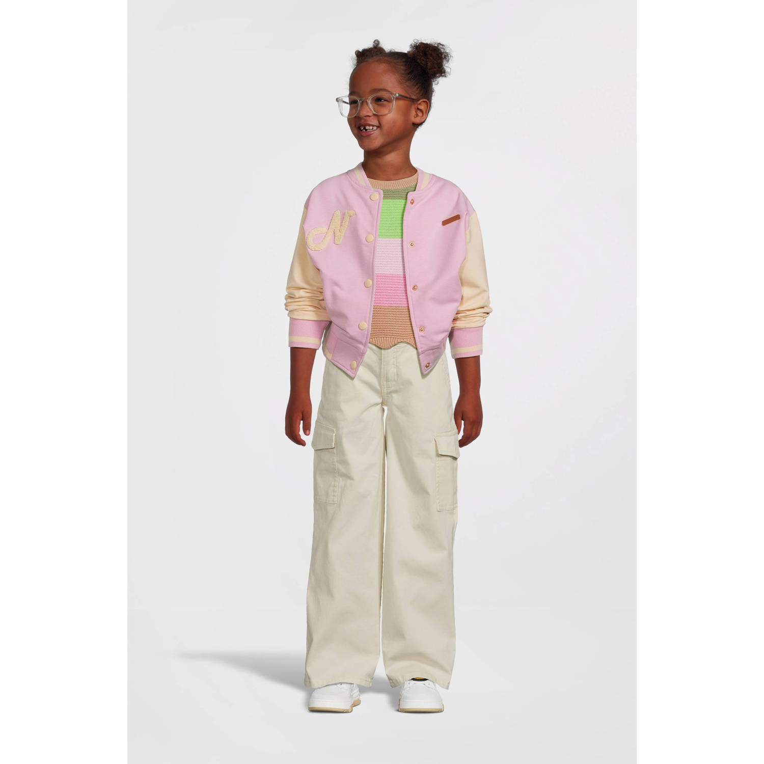 NAME IT KIDS loose fit jeans offwhite