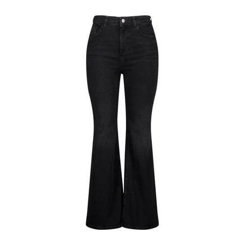 MS Mode high waist flared jeans black denim