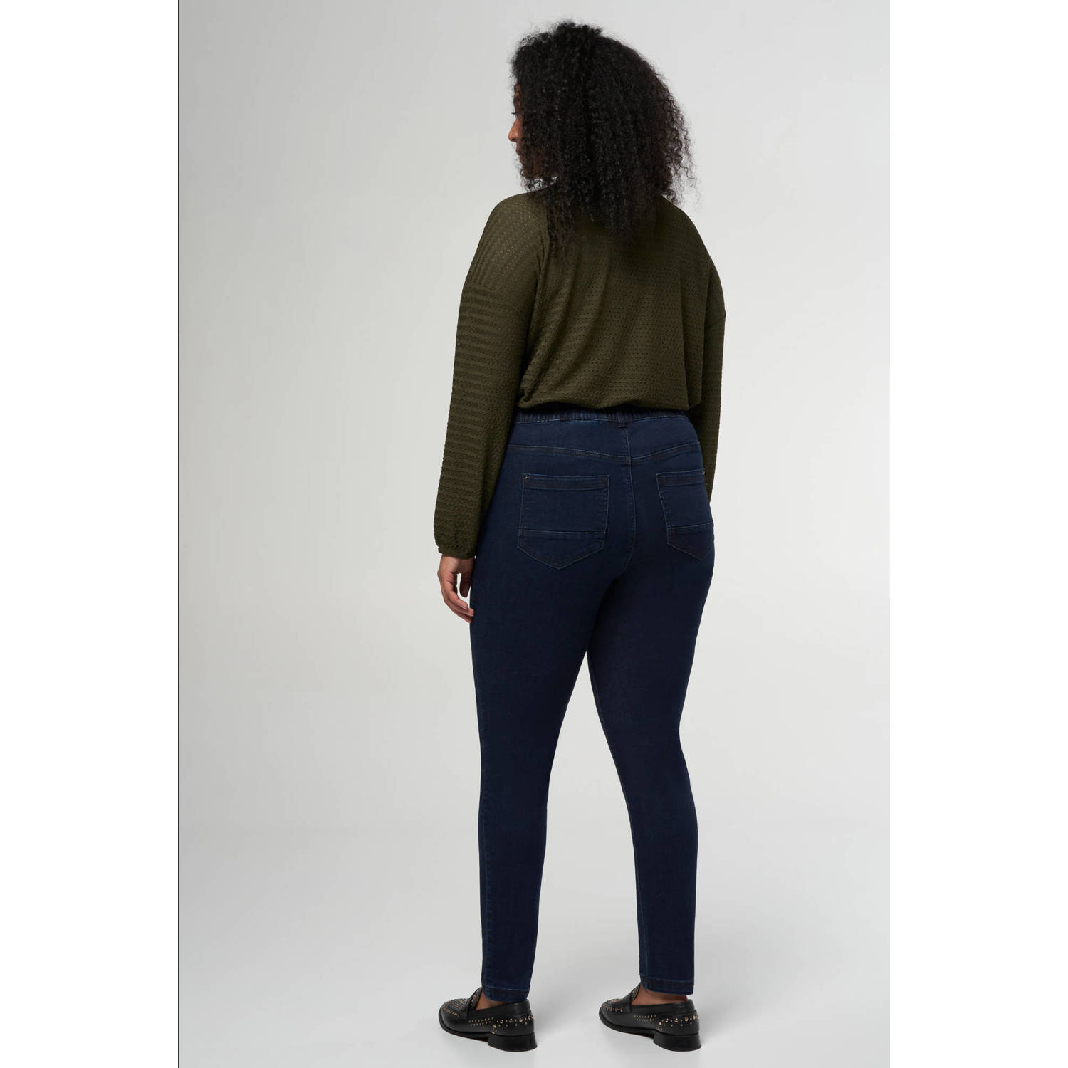 MS Mode skinny tregging dark blue denim