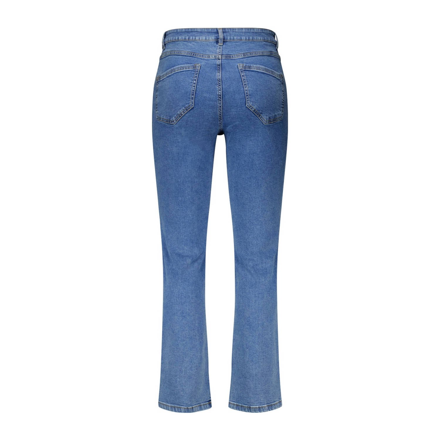 MS Mode straight leg jeans stonewashed light blue denim