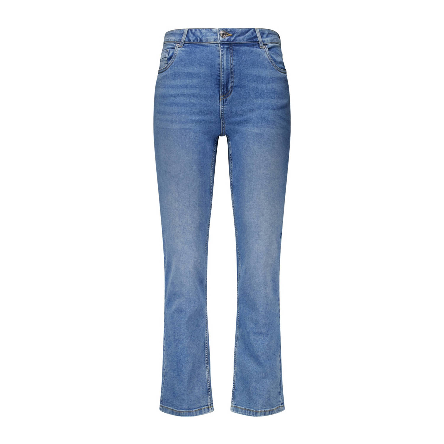 MS Mode straight jeans stonewashed light blue denim