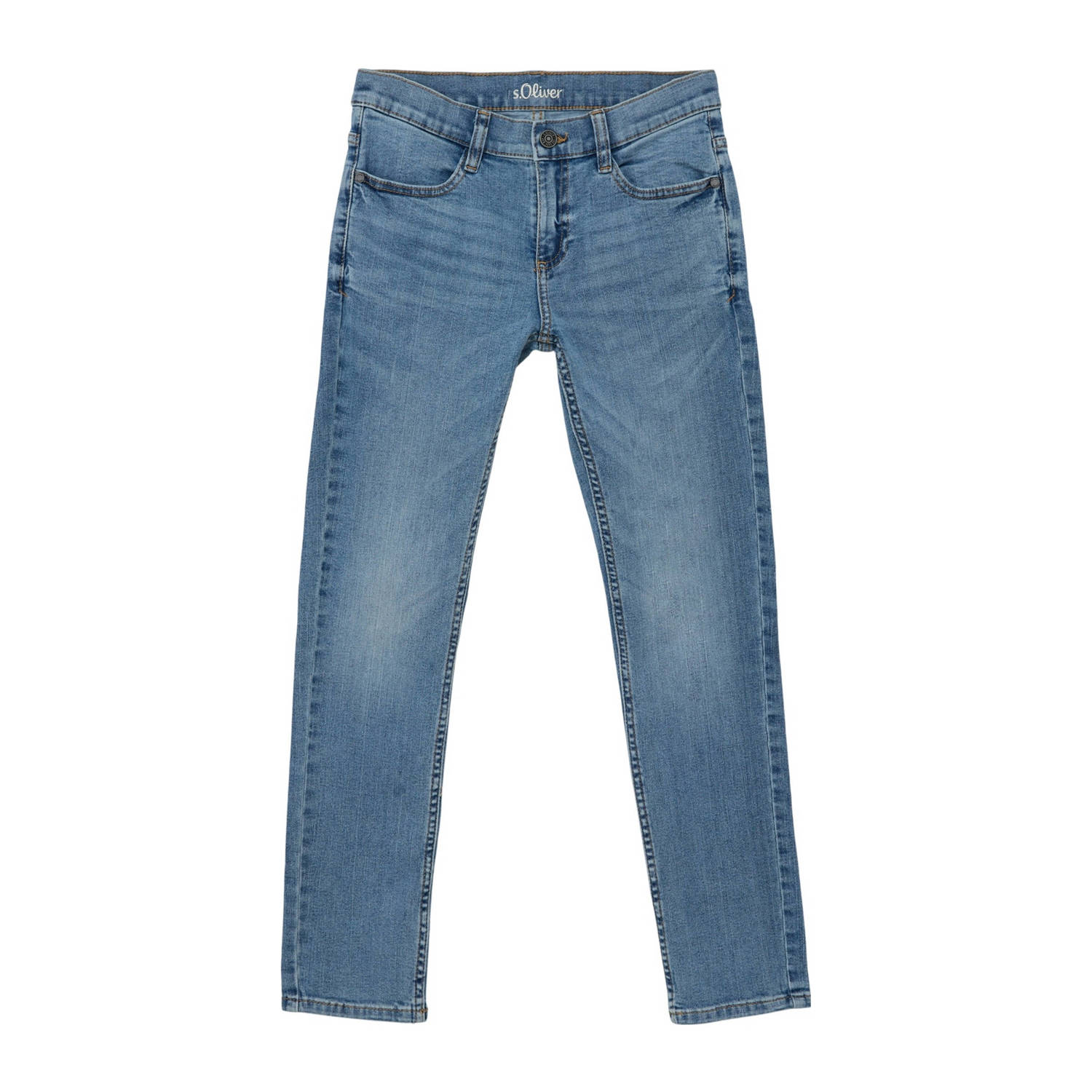 S.Oliver Seattle regular fit jeans medium blue denim Blauw 140