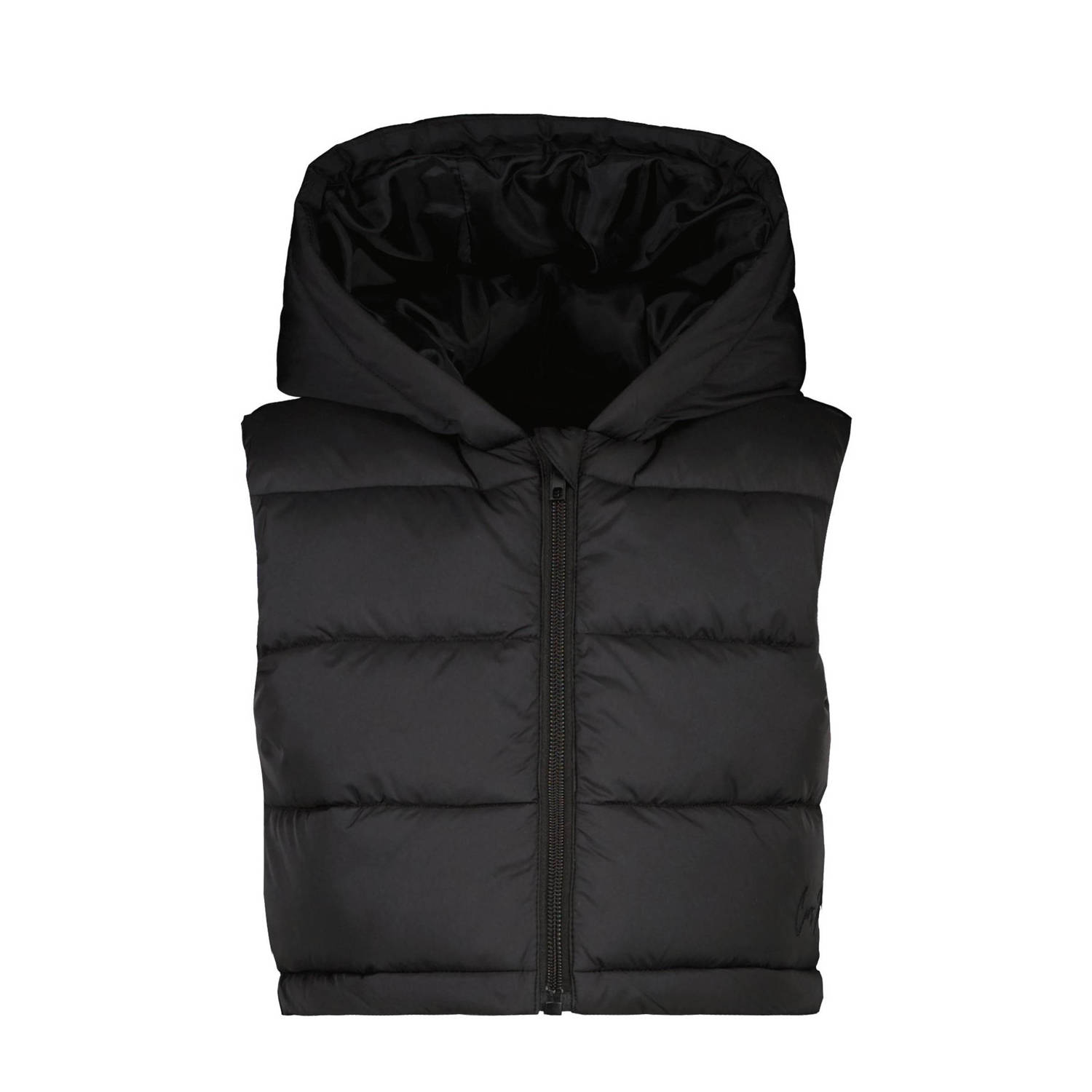 Cars bodywarmer JODI zwart Meisjes Polyester Capuchon Effen 128