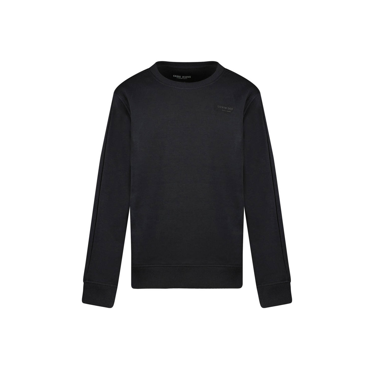 Cars sweater MURRO zwart Effen 116 | Sweater van