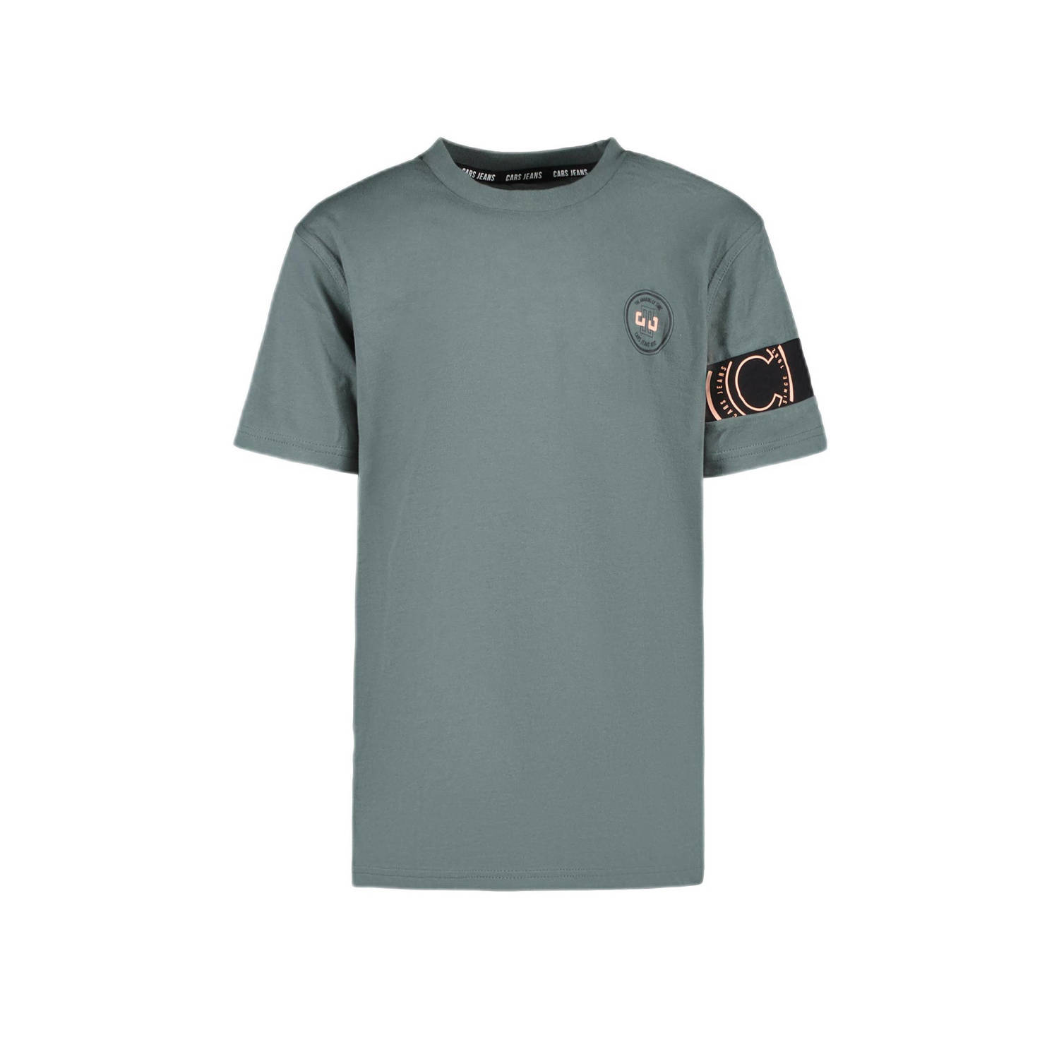 Cars T-shirt TOEL met printopdruk mosgroen Jongens Katoen Ronde hals Printopdruk 164