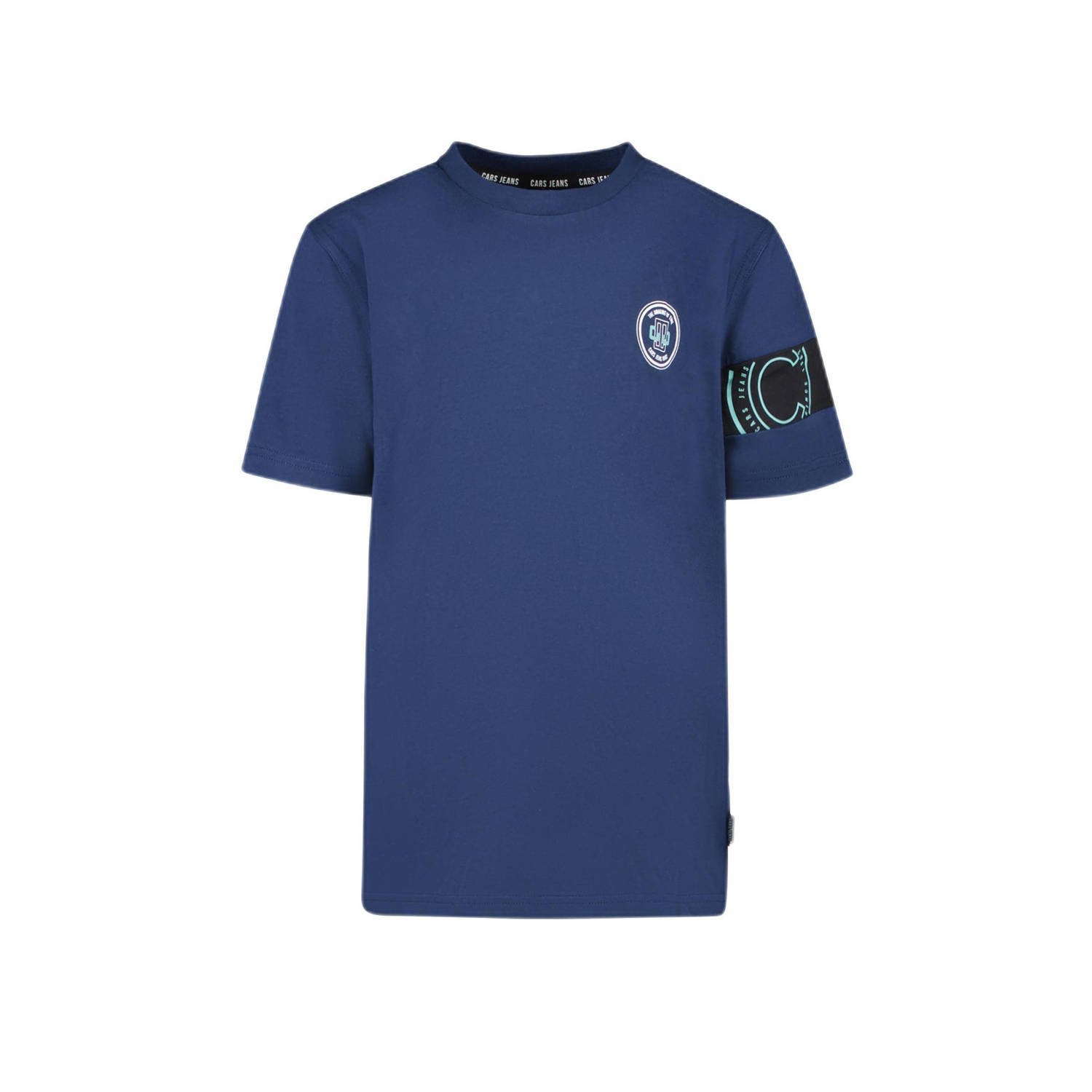 Cars T-shirt TOEL met printopdruk hardblauw Jongens Katoen Ronde hals Printopdruk 116
