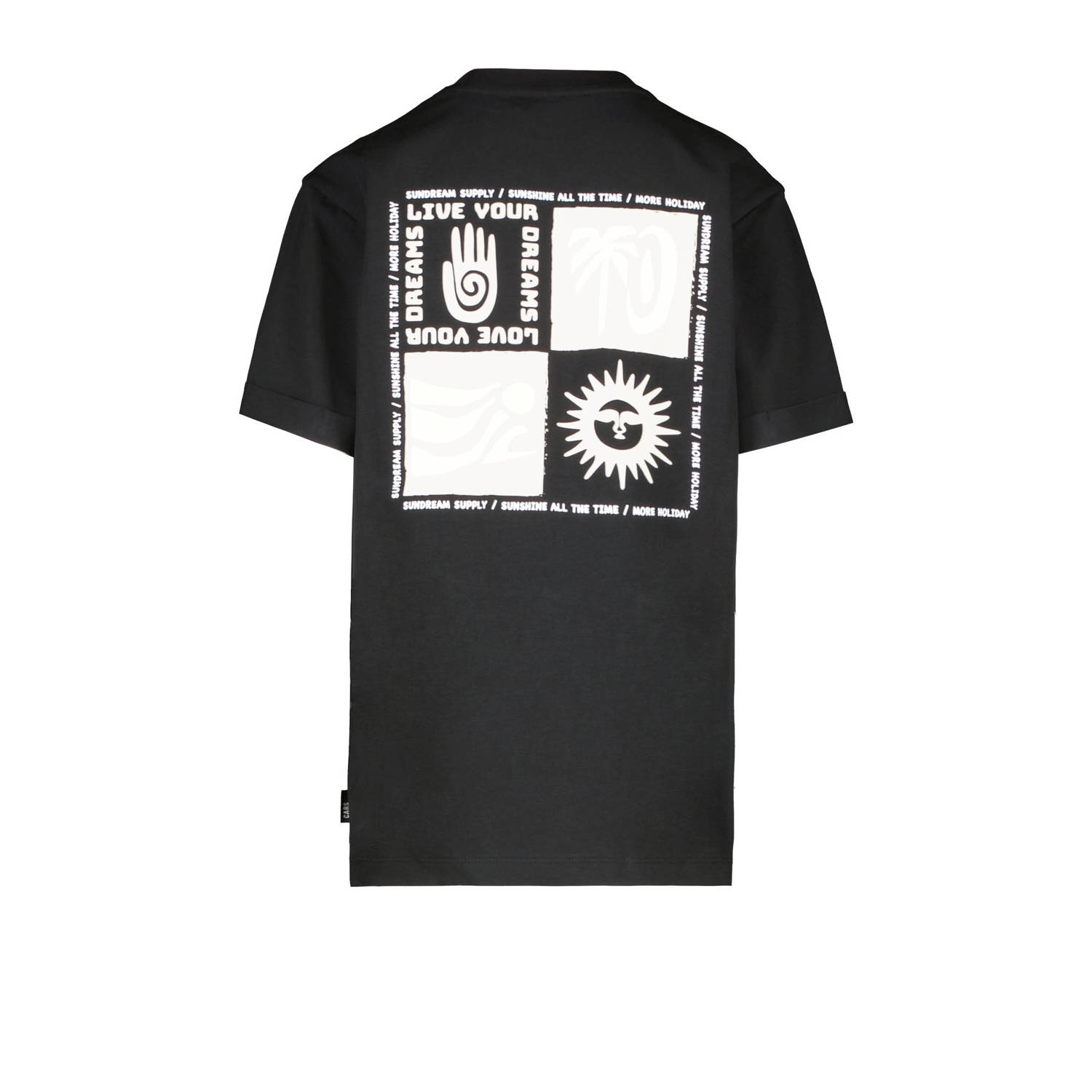 Cars T-shirt FESSER met backprint zwart