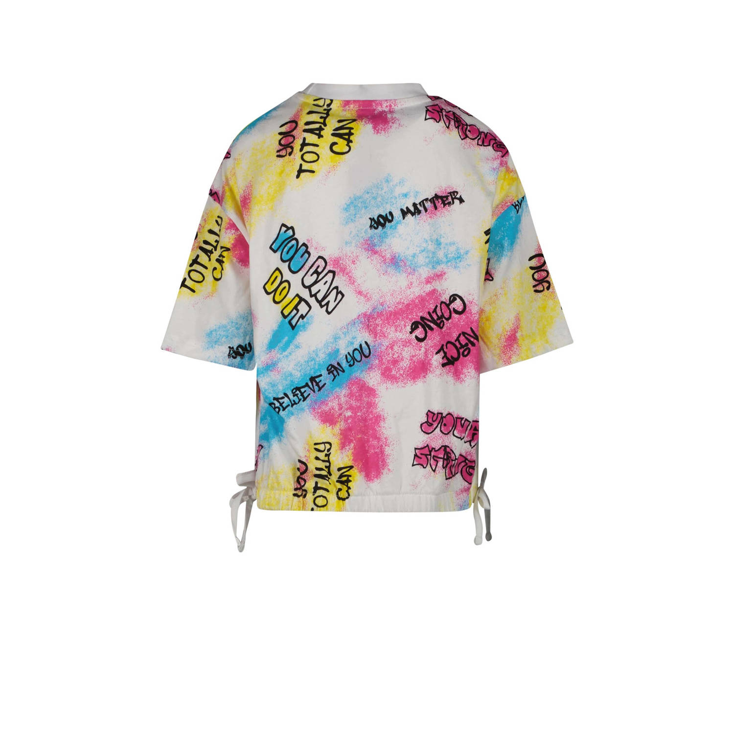 Cars T-shirt FINYA met all over print wit multicolor