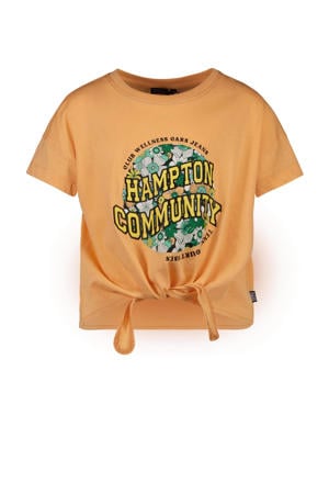 T-shirt MADISON met printopdruk perzik