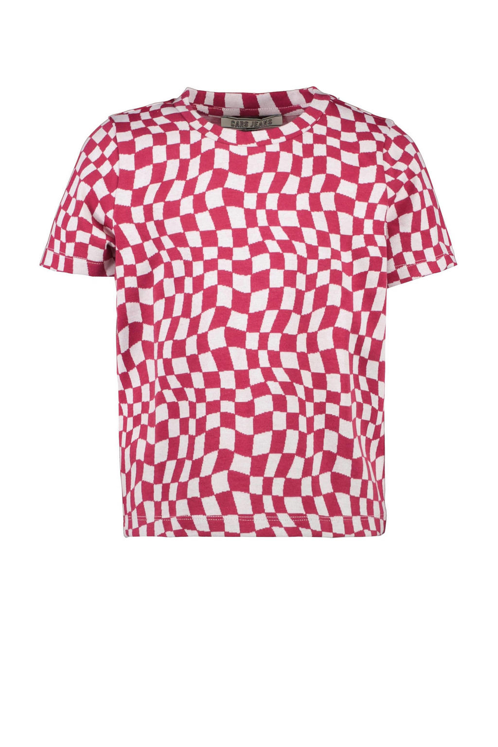 Roze meisjes Cars T-shirt van polyester met korte mouwen en ronde hals