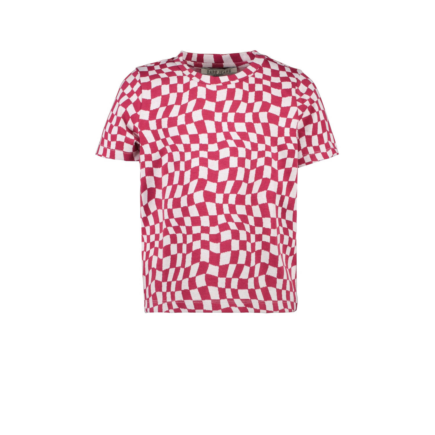 Cars T-shirt MEYA met all over print fuchsia Roze Meisjes Polyester Ronde hals 116