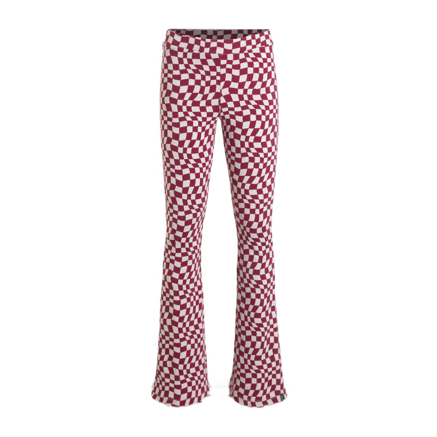 Cars flared broek LOTA FLAIR met all over print fuchsia wit Roze Meisjes Polyester 116