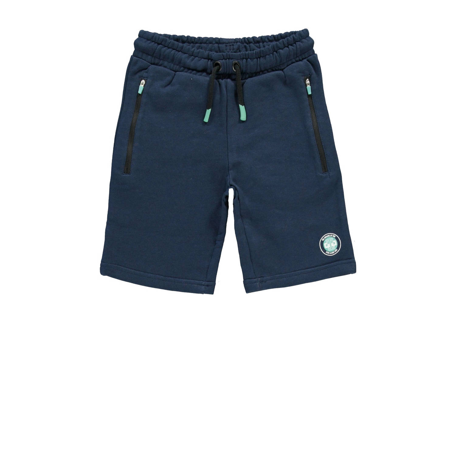 Cars sweatshort FYNANO donkerblauw mintgroen Korte broek Effen 116