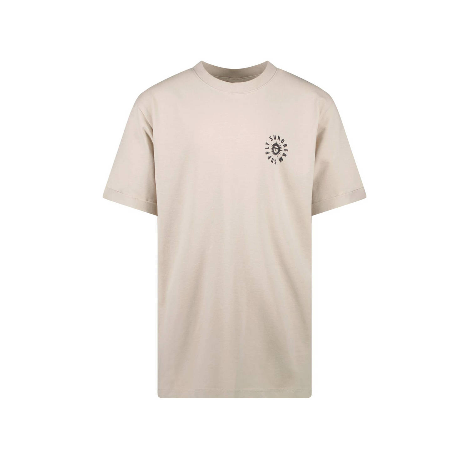 Cars T-shirt FESSER met backprint zand Beige Jongens Katoen Ronde hals 116