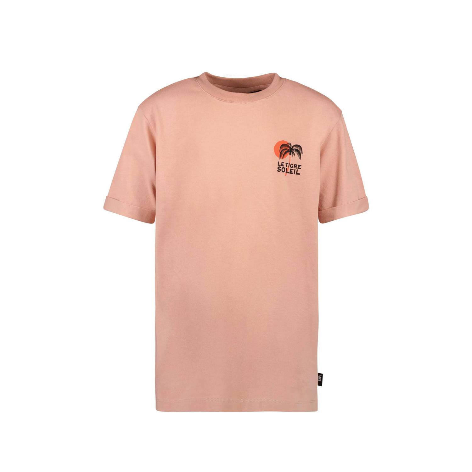 Cars T-shirt DRAYCO met backprint perzik Oranje Jongens Katoen Ronde hals 116