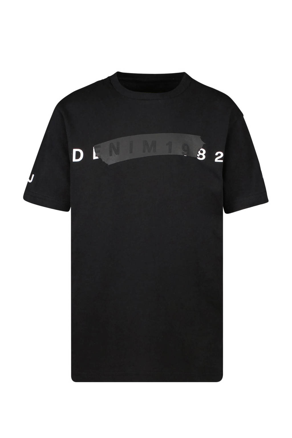 T-shirt PRAYS met tekst zwart