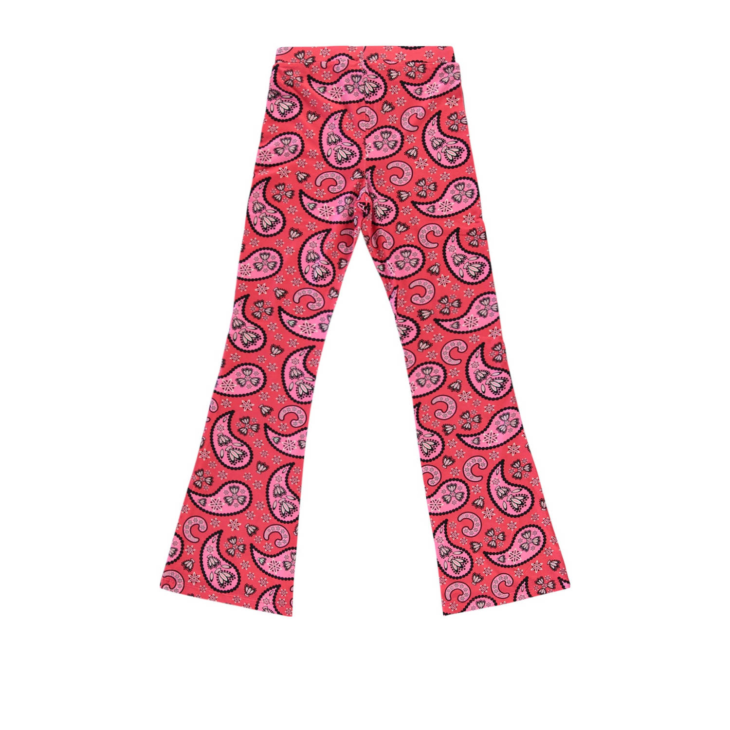 Cars flared broek ILVA FLAIR met paisleyprint fuchsia roze