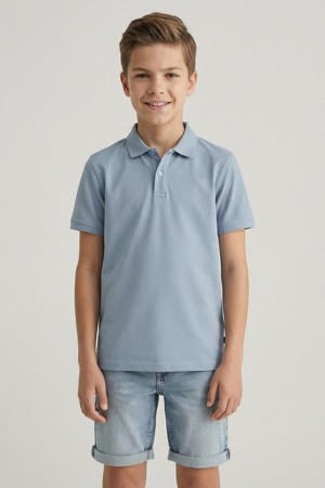 polo grijsblauw
