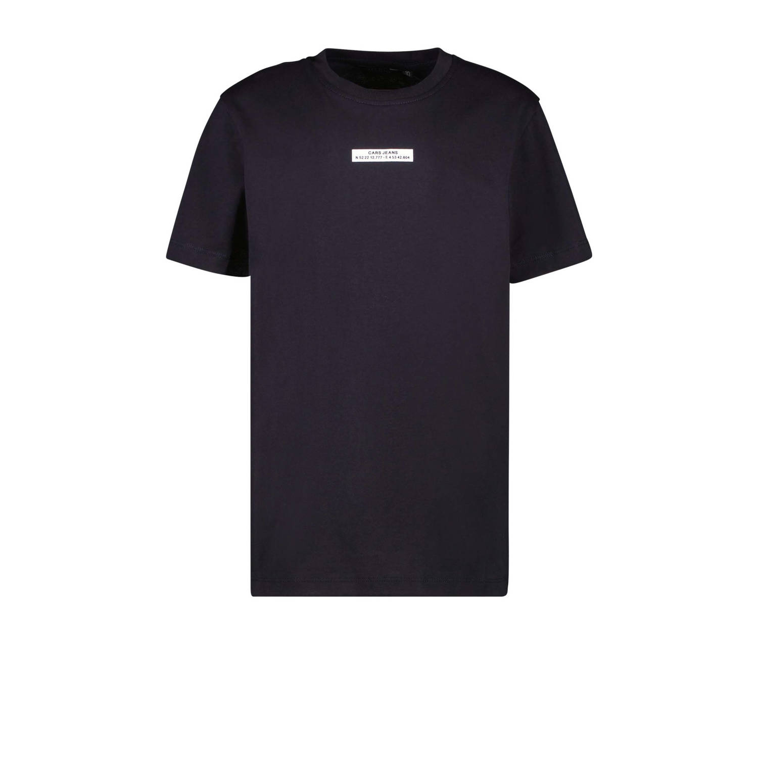 Cars T-shirt SONO met tekst marine Blauw Jongens Katoen Ronde hals Tekst 116