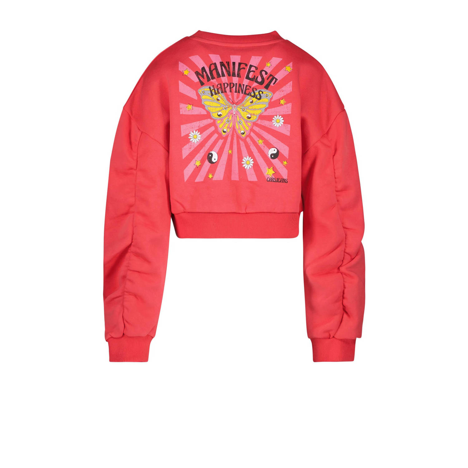 Cars sweater YASTI met backprint koraal