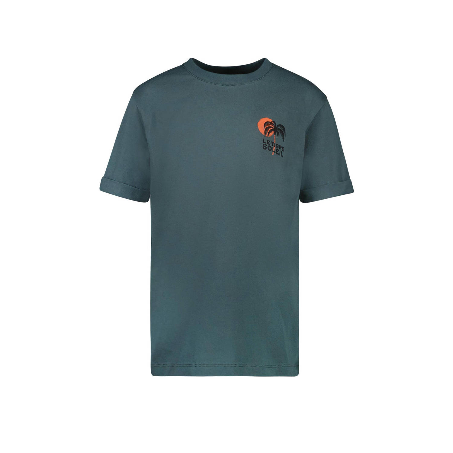 Cars T-shirt DRAYCO met backprint mosgroen Jongens Katoen Ronde hals Backprint 116