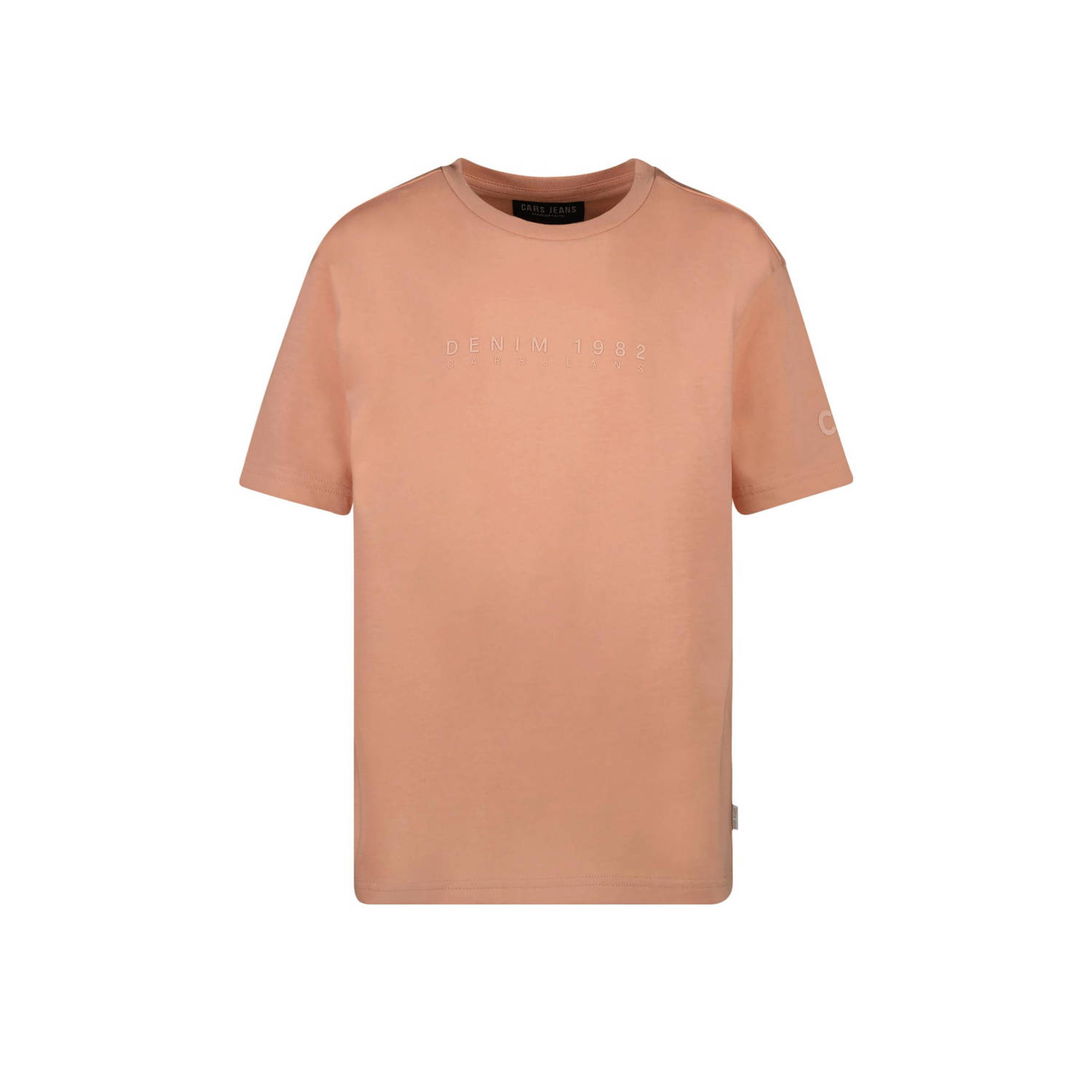 Cars T-shirt REBOOT perzik Oranje Jongens Katoen Ronde hals Effen 116