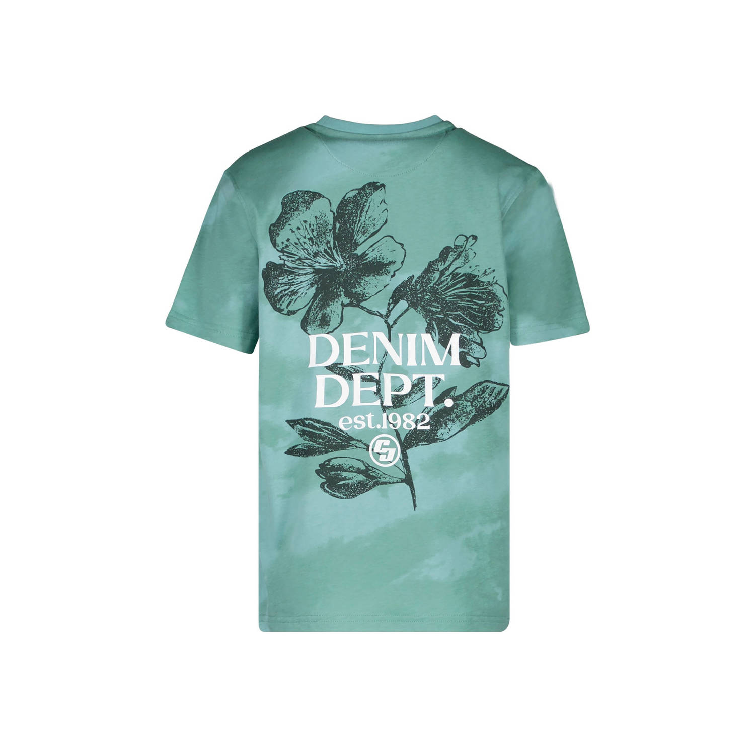 Cars T-shirt DEXEM met backprint turquoise