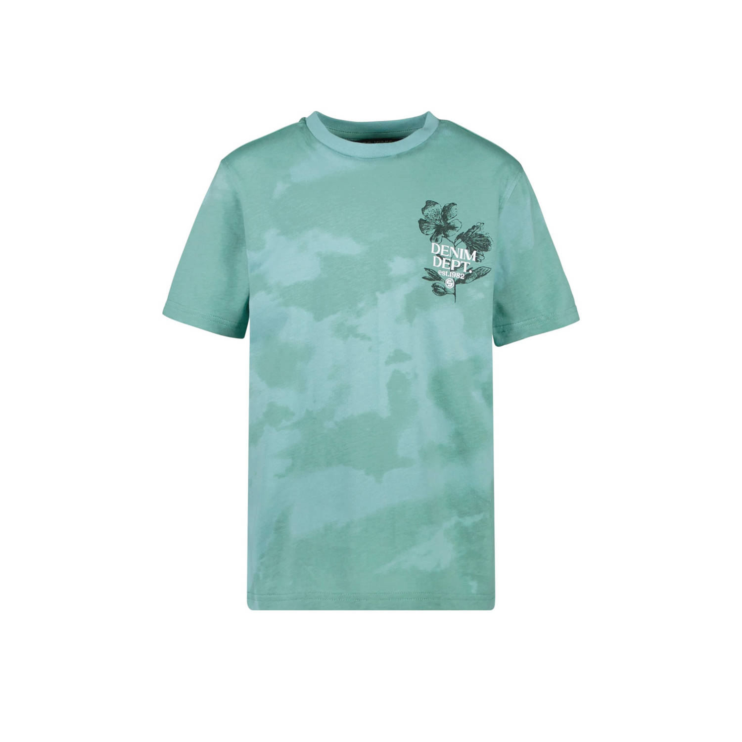 Cars T-shirt DEXEM met backprint turquoise