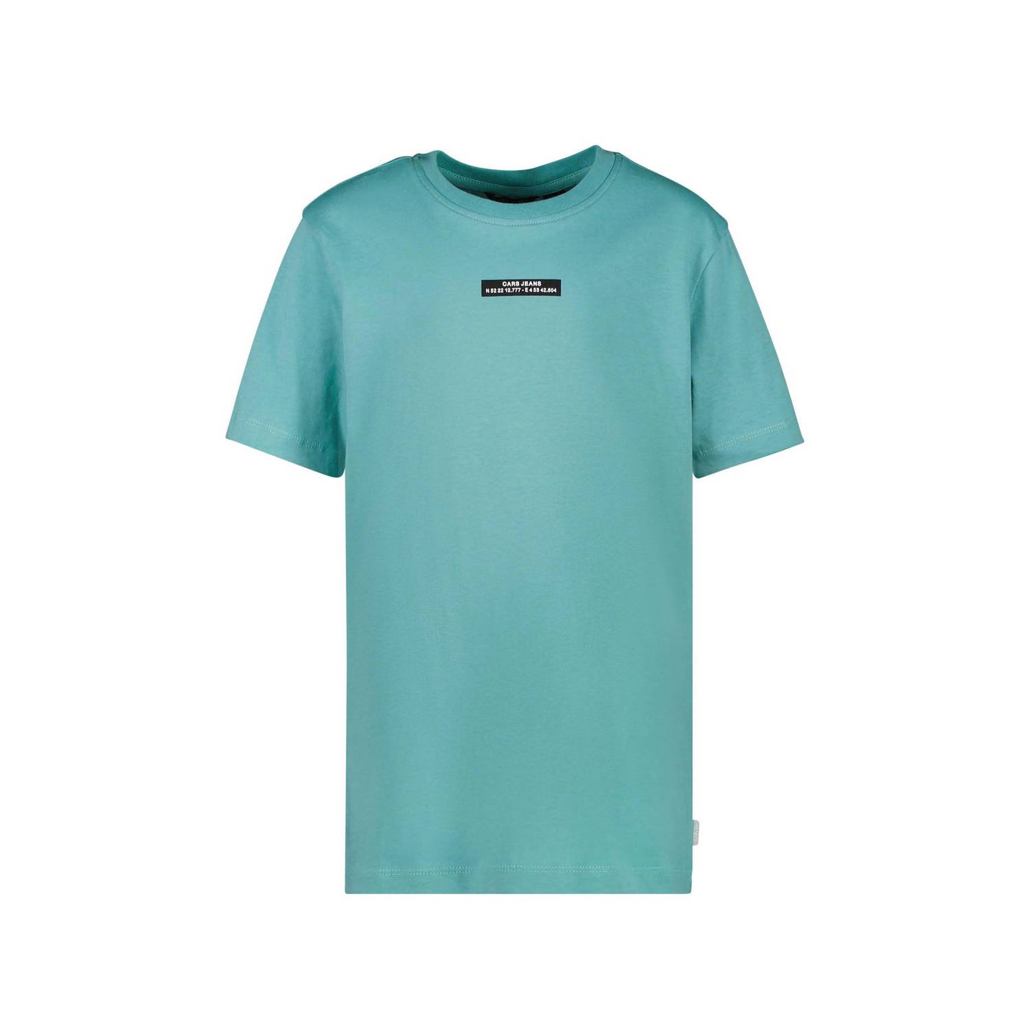 Cars T-shirt SONO met tekst turquoise