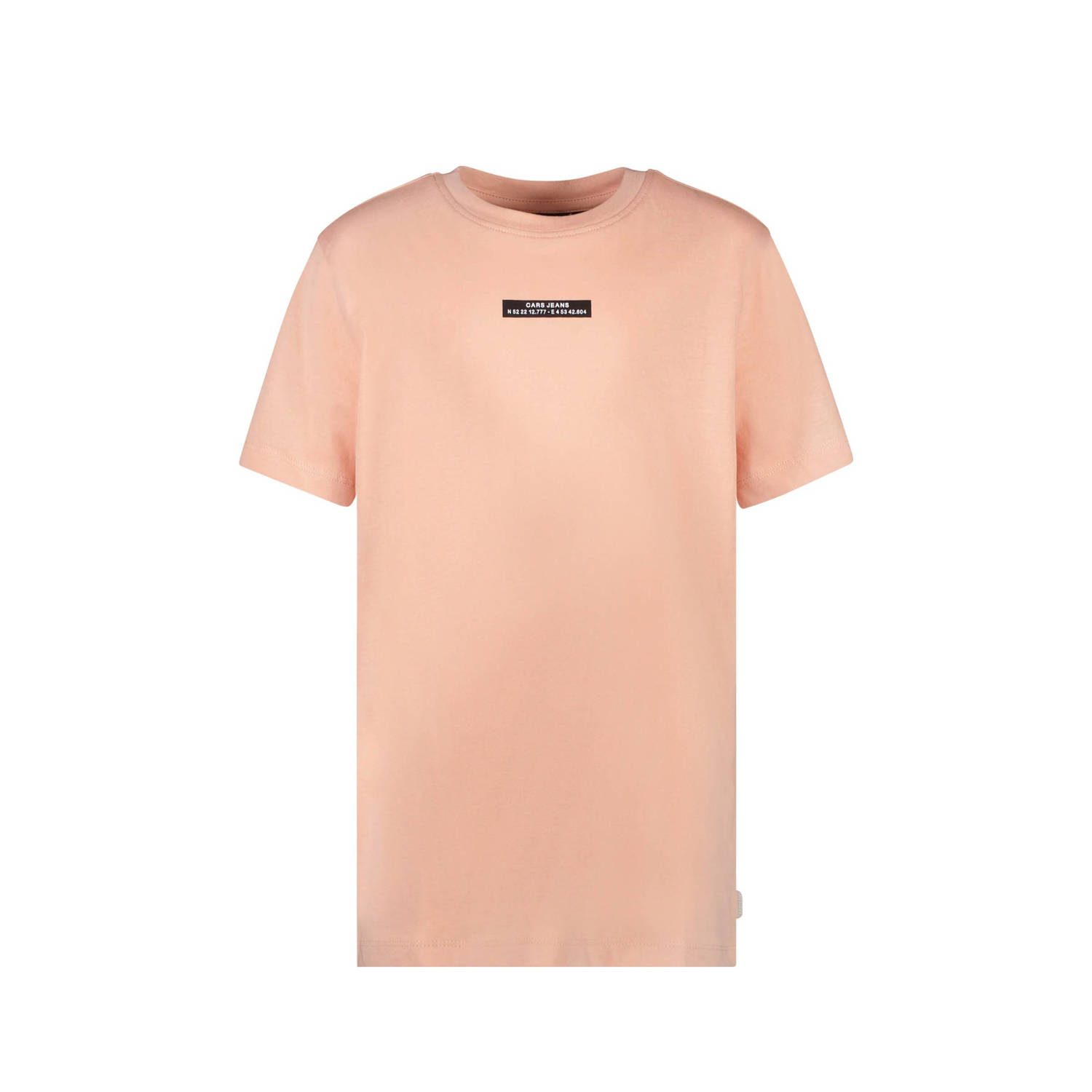Cars T-shirt SONO met tekst perzik Oranje Jongens Katoen Ronde hals Tekst 116