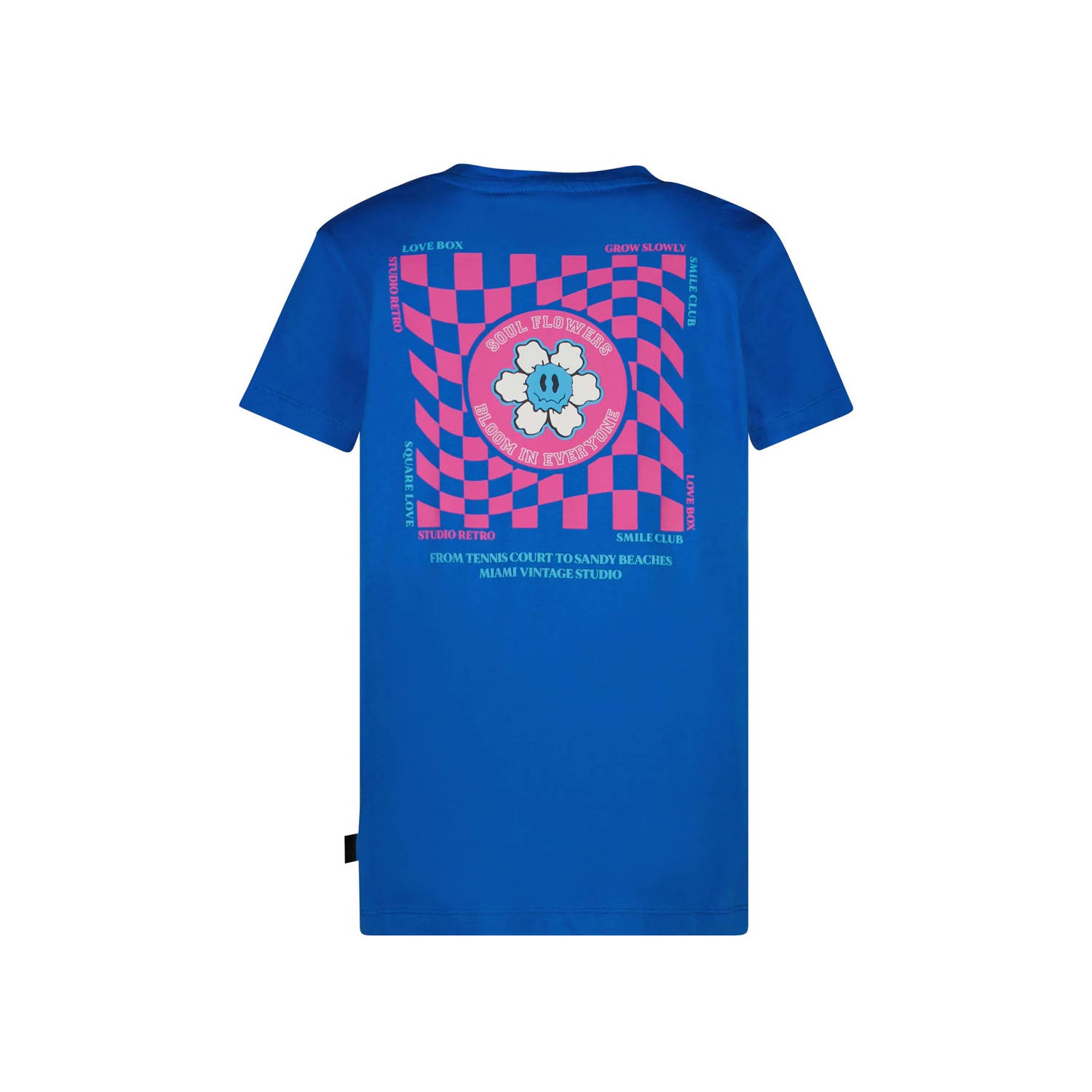 Cars T-shirt VIOLETT met backprint kobaltblauw