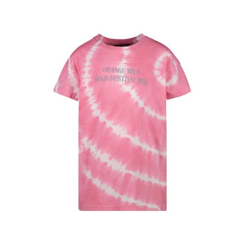 Cars tie-dye T-shirt KAJIA roze/wit afbeelding