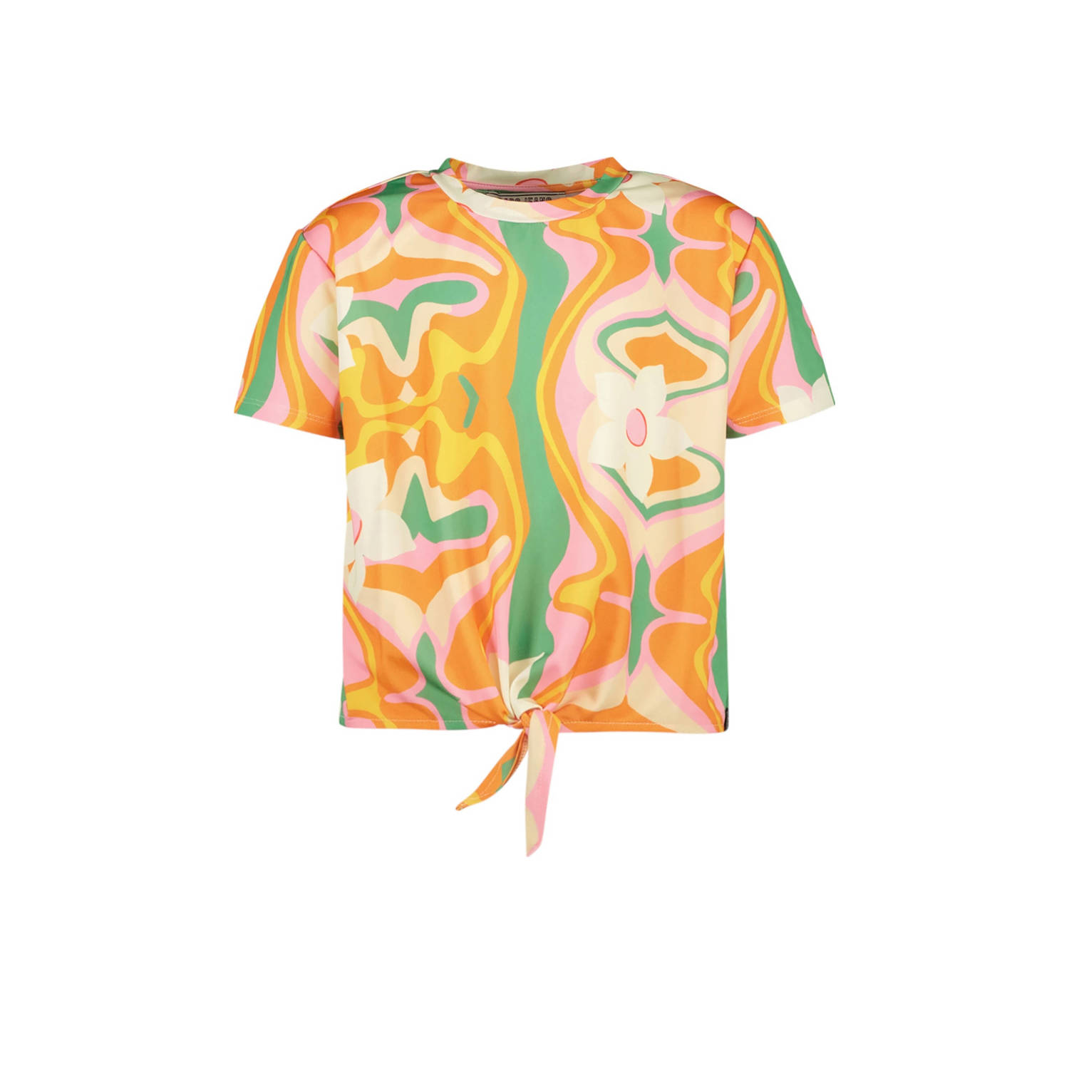 Cars tie-dye T-shirt SETU oranje groen Meisjes Polyester Ronde hals Tie-dye 116
