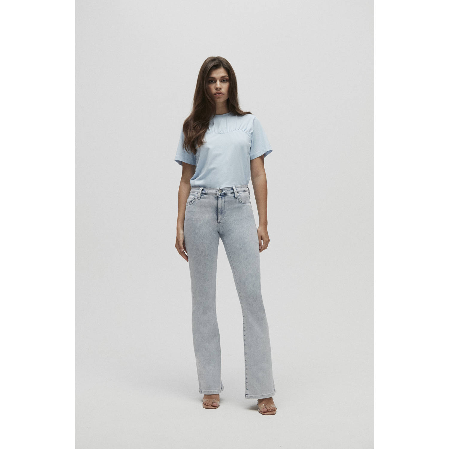 Homage to Denim high waist flared jeans Audrey light fresh blue