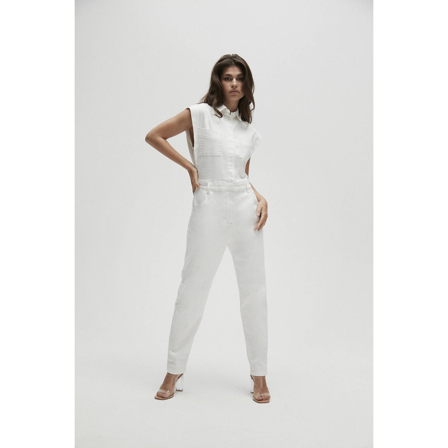 Homage to Denim jumpsuit beige