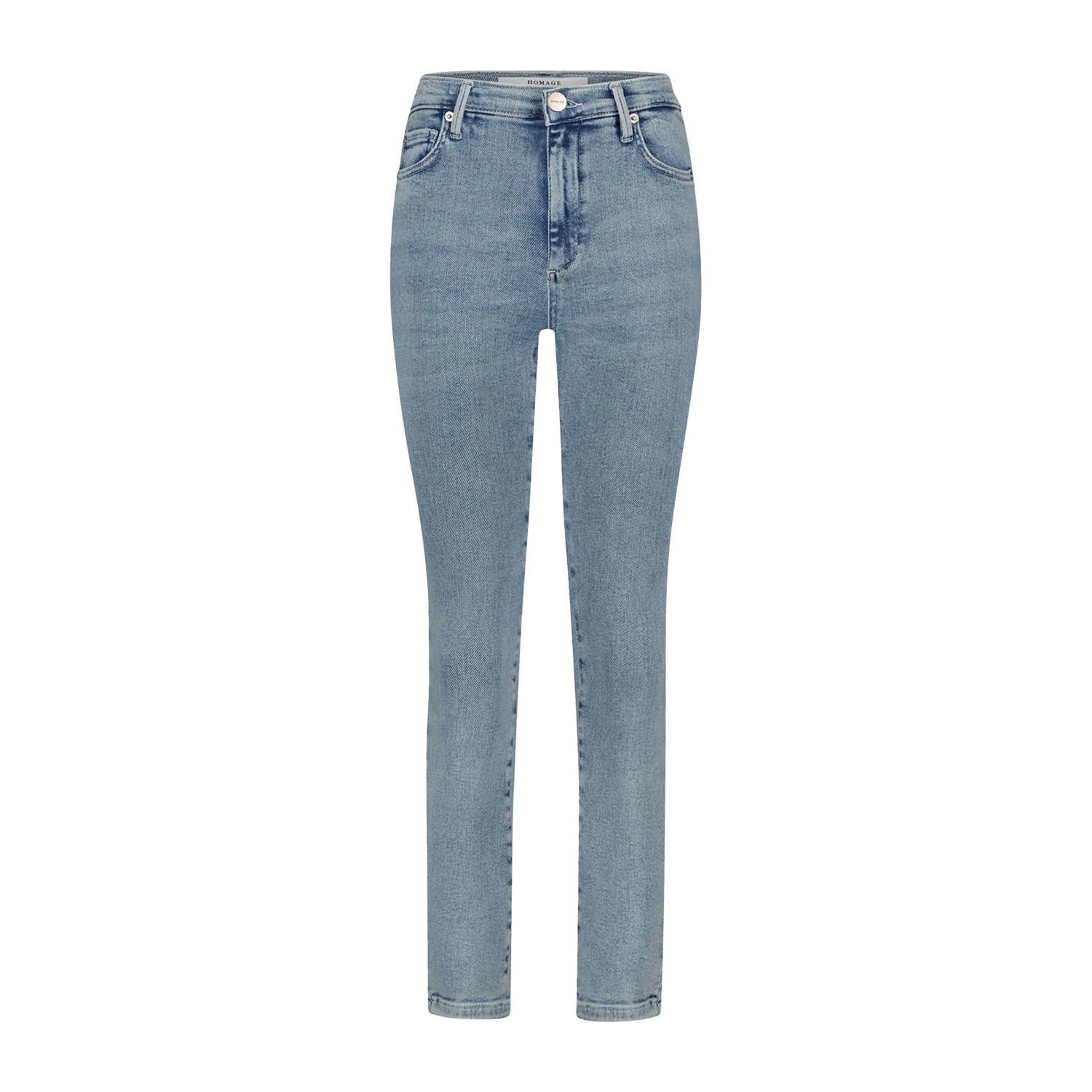Homage to Denim high waist straight jeans Sarah medium blue denim