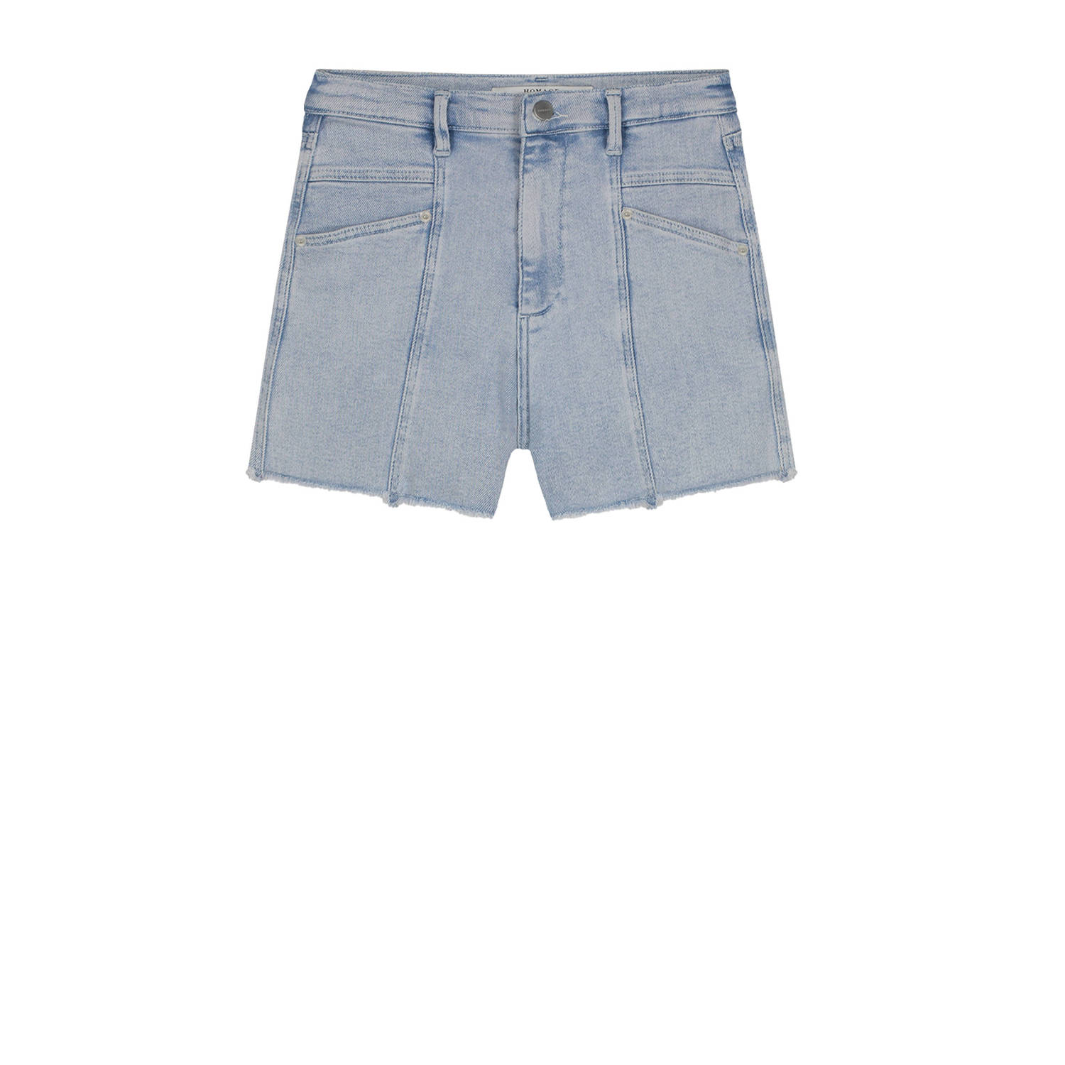 Homage to Denim straight fit short light blue denim