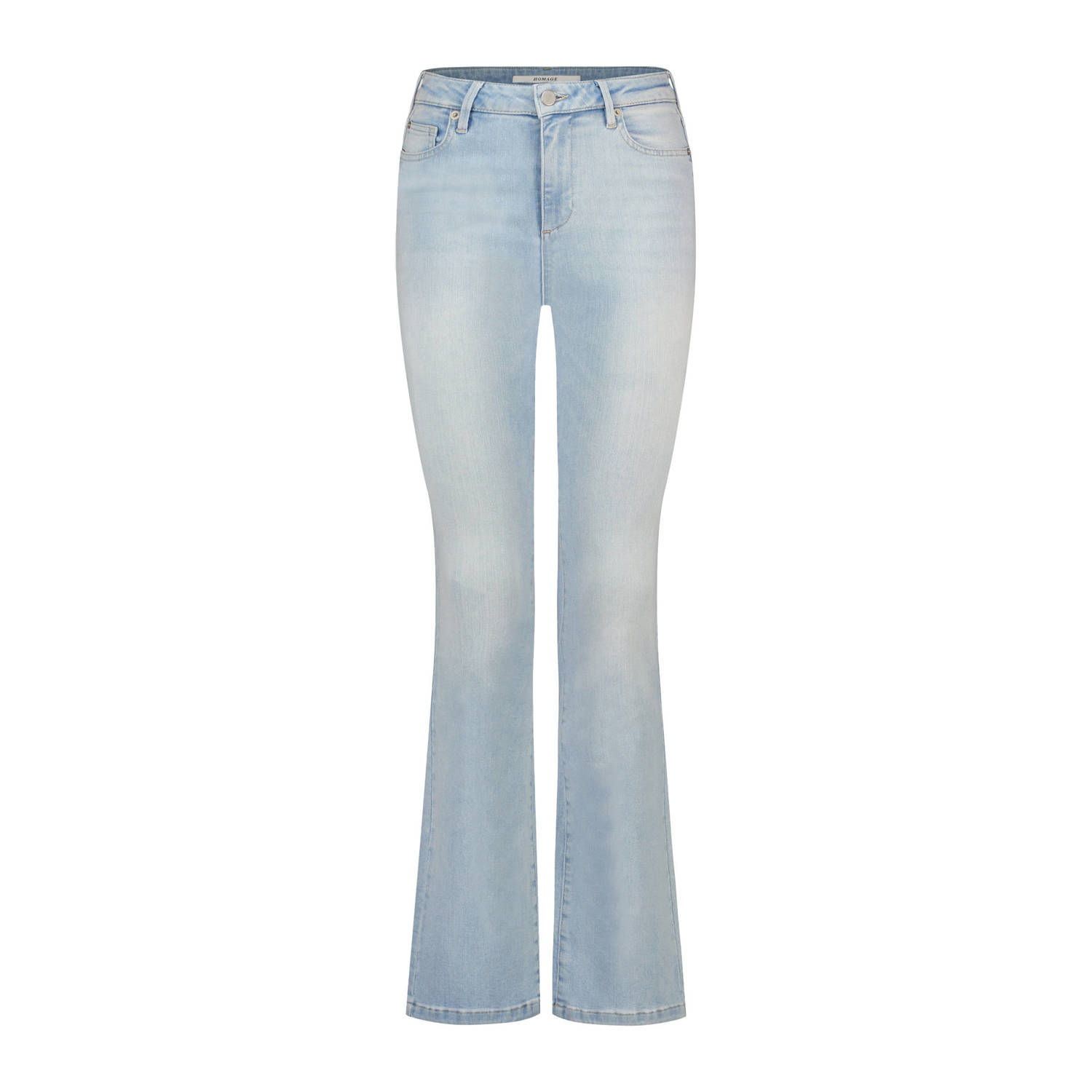 Homage to Denim flared jeans light blue denim