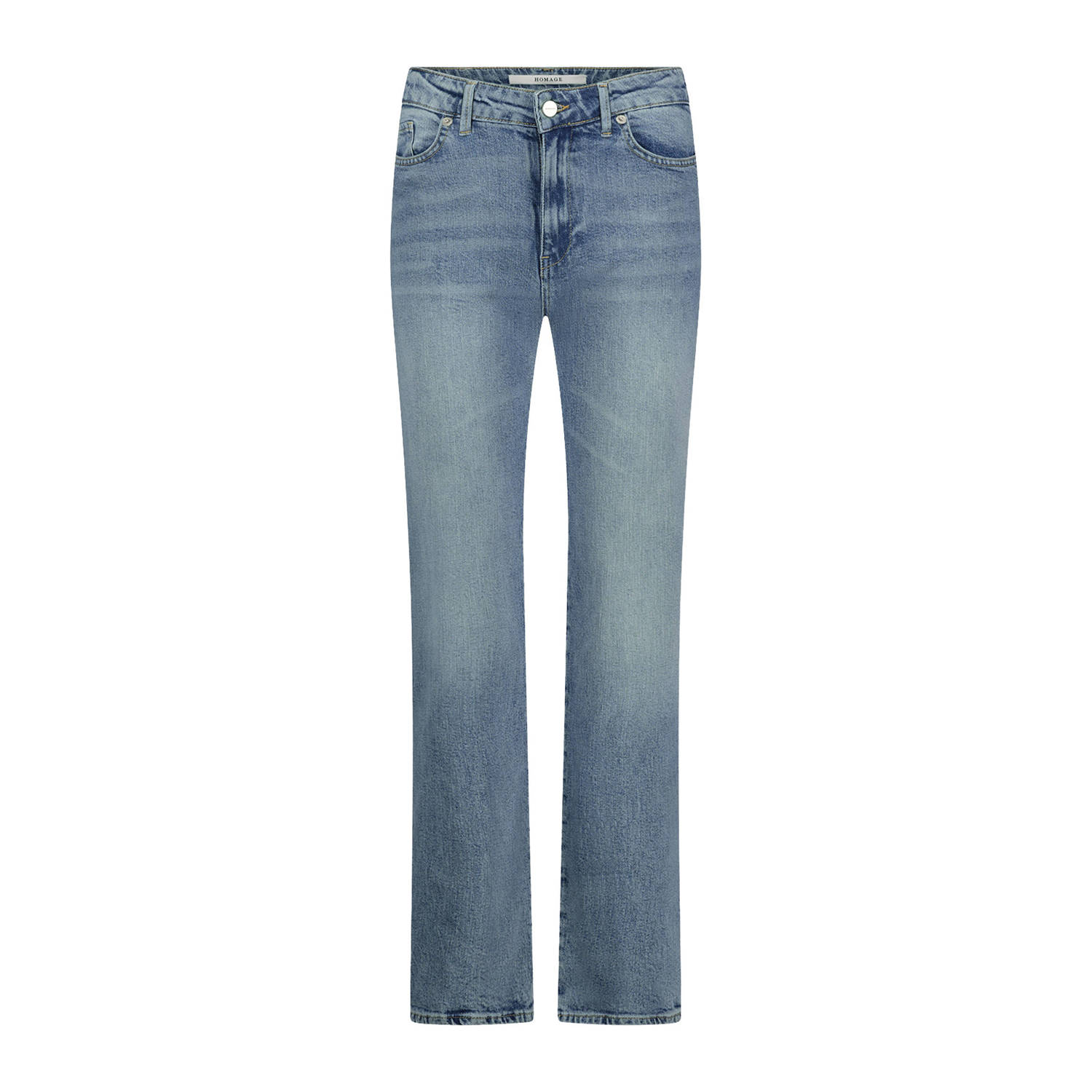 Homage to Denim high waist straight jeans Scotti medium blue denim