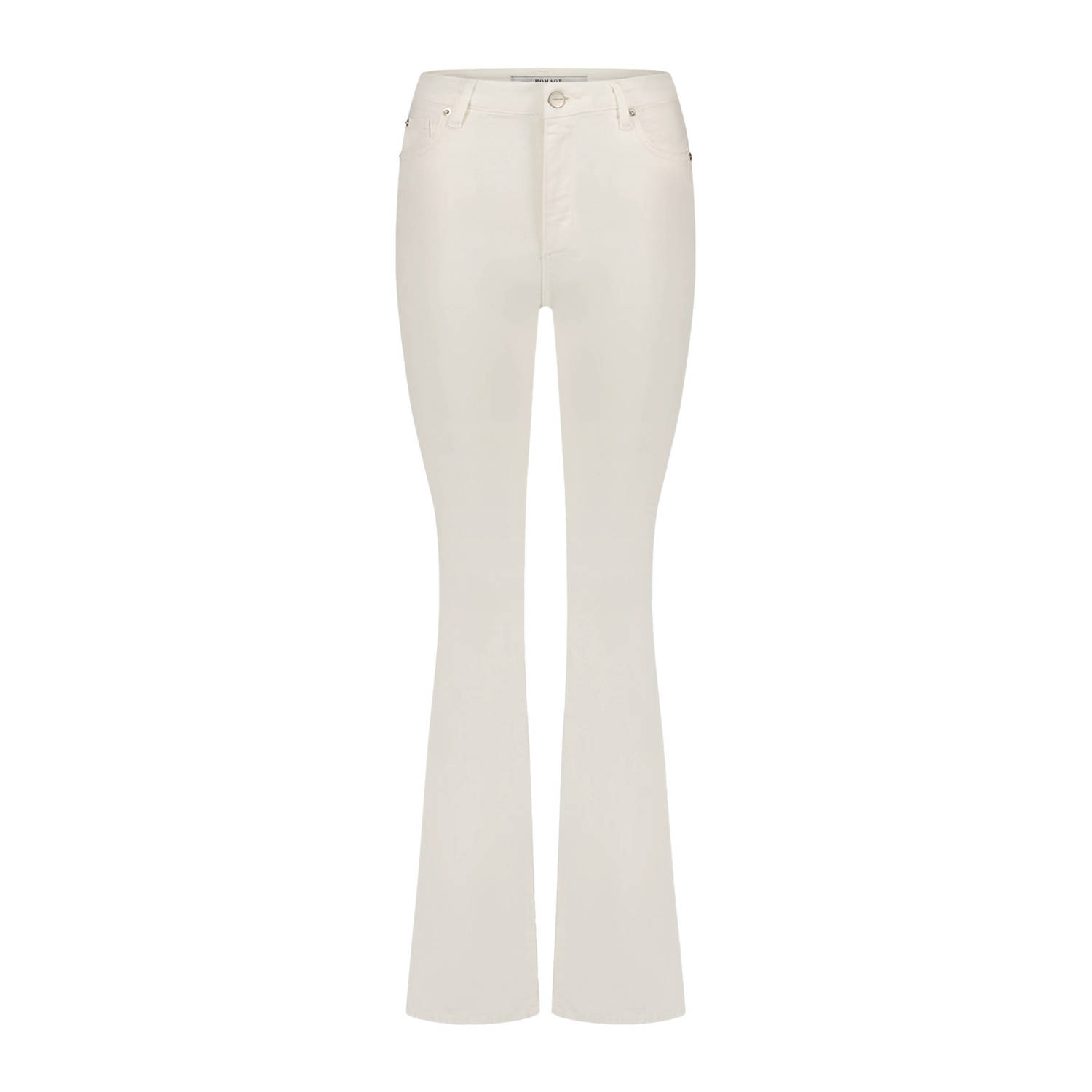 Homage to Denim high waist flared jeans beige